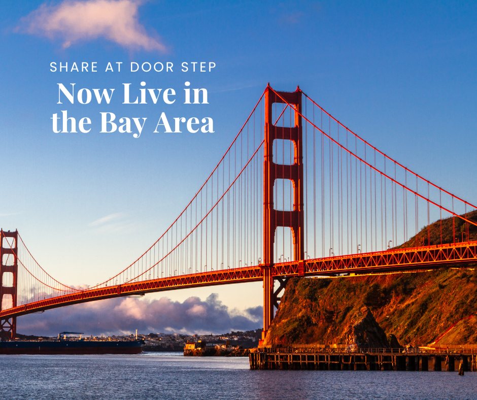 Share At Door Step crosses the Atlantic to the San Francisco Bay Area